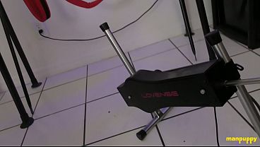 ManPuppy: Richard Lennox Jerks His Cock While Being Toy Fucked On Cam