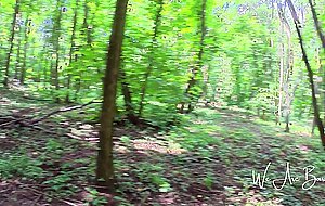 Wearebarnnie, quick fuck in the woods ended up w cumshot into mouth, extremely tight pussy made him