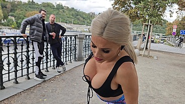 Tired after jogging..., Laura Christal 2on1 DP/DAP and cum in mouth