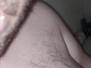 Cumming on Graham Crackers and eating them