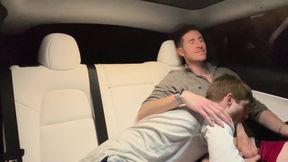Giving My Step Bro a Blowjob in the Car