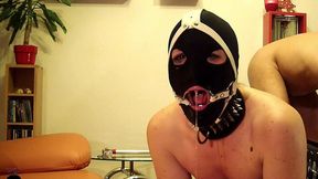 Slutty slave gets ass&#x1F351;-to-mouth pounded mercilessly by dominant master with gags and restraints