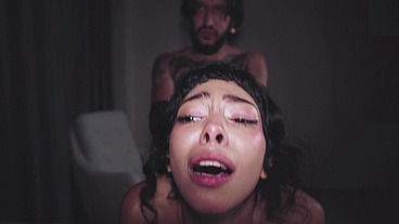 A bum sneaks in through the window and fucks the youngest in the family.