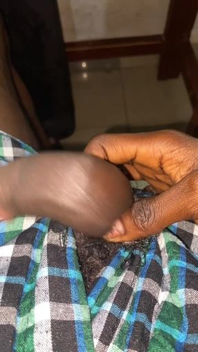Jerking off My Dick After a Long Day at Work