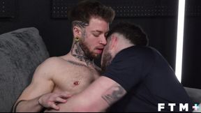FTM Men - Atlas Alexander is kissed licked fucked by hung Marcus McNeill