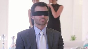 James Deen fucks gorgeous seductresses Kimmy and Gia