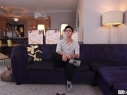 Young Latino Twink Does The Splits Before Taking Casting Agents Big Cock