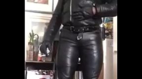 Black Leather Muscle Dad Fetish Scenes