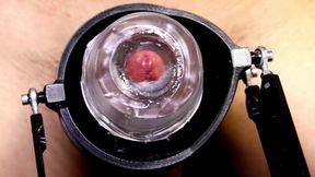 Testing a new penis sleeve and a silent masturbation machine