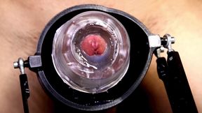 Testing a new penis sleeve and a silent masturbation machine