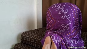 Purple Saree Love the Gujrati Bhabhi Feeling