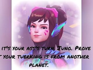 D.va teaches Juno how to twerk