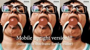 Ball gagged Emily E drools- mobiel version