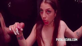 Cum Loving Teen 18+ Sucking Off Mystery Cocks At The