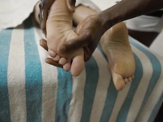 FRESH 2025 - JULIA NORTH GETS TREATED BY A EBONY MASSEUR