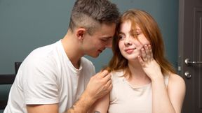 Passionate young angel Rebeca Fox is getting fucked by a large cock