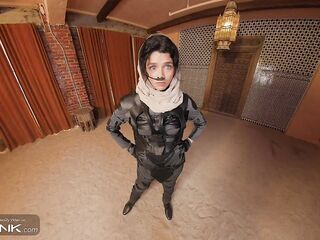 VR Conk: Brunette hair Chani In Uniform Rides Atreides' Biggest Weenie In Dune Cosplay Parody pt.1