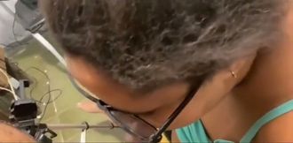 Stepmother Takes a Lot of Cum in Her Mouth From Her Stepson and Loves It.