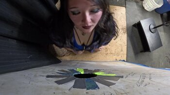 Kimiko Fox36's Goth Glory: Raw Asian Blowjob at the Hole