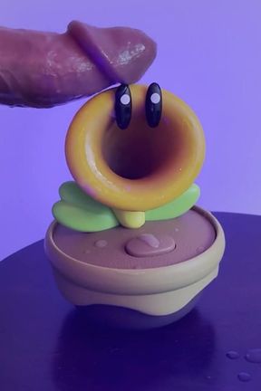 Hot Glue Covering Toy Figure in Cum