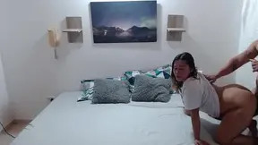 Hot blonde takes it in the ass from her boyfriend