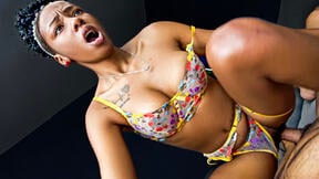 Afro Latina Teen Turns Wild Riding Big