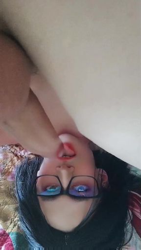 My dick is over my face