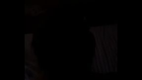 POV in a dark motel room with filipina petit screamer