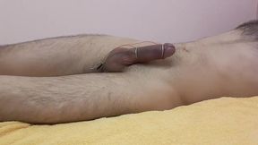 amazing orgasm. pulsation my cock from e-stim