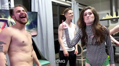 Bella Mur and Anna Esman let loose behind the scenes at a wild casting party