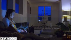 VIXEN Naughty College Student Secretly Seduces Her Stepsister's Boyfriend