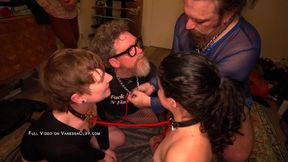 3 Queer Subs Collared, Tied And Fucked - Vanessa Cliff