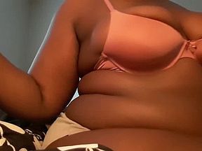 Soda burps and belly play big tits