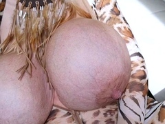 Big boobs milf masturbates with her dildo