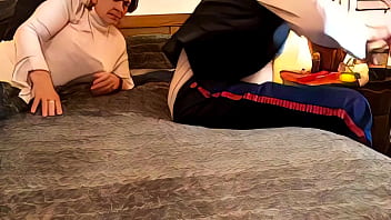 Mature Granny Leia blows Solo in hot cosplay POV