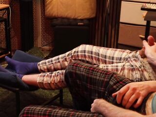 I invited my str8 ally over, turned on porn and got him to wank with me.
