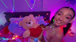 sasha tatcha rides brian omally hard, then he cums inside her!
