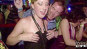 Spring Break Club Girls Flashing and Upskirt