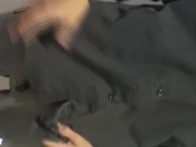 Man Loves To hide his diaper under his Work Uniform