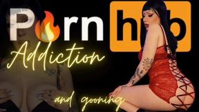 Porn addiction and gooning - Inhale, mind fuck, joi, edging, goth girl