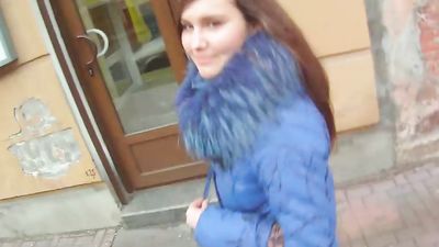 Cute Czech teen fucks total stranger for some cash she just ment on the streets