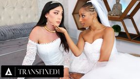 TRANSFIXED - Bride Olivia Jay Lets Virgin T-Girl Kasey Kei CREAMPIE HER ON THEIR WEDDING NIGHT!
