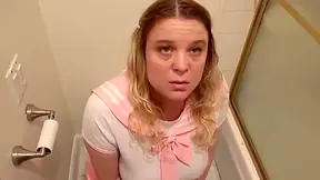 Stepdaughter Creampied Inside The Restroom