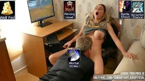 Gamer Girl Fucked While Playing World of Warcraft