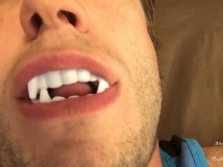 Hawt Vampire Teeth & Tongue Worship
