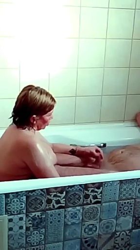 Stepmom Watch Me Jerking off in the Bathroom