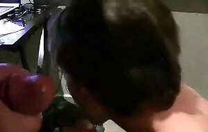Twink Spits Out My Cum After a Big-Cock Blowjob