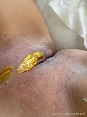 Sugarnadya Waxes Her Regular Customer's Juicy and Wet Pussy