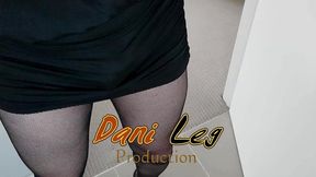 dani leg in sexy black fishnet
