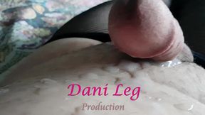 dani leg in sexy black fishnet